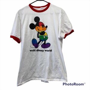 Walt Disney Pride Mickey Mouse Graphic Medium Tee Shirt